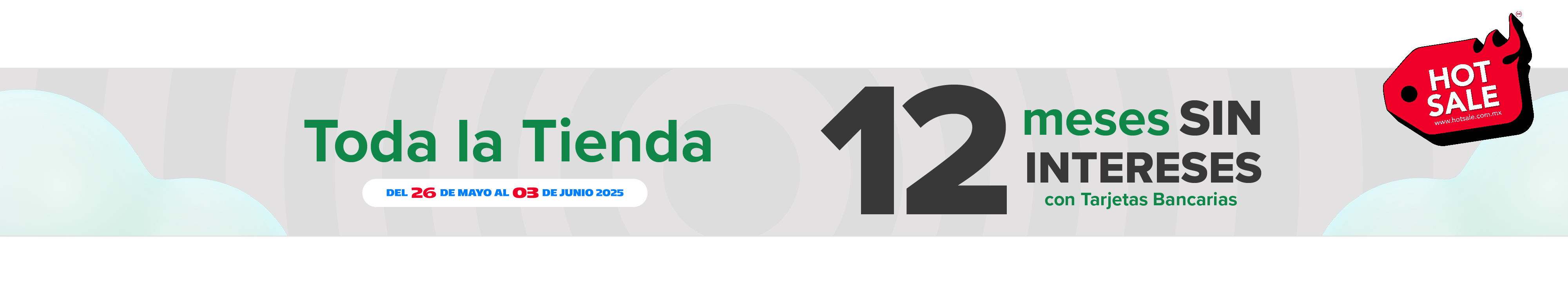 12 MSI con tarjetas bancarias participantes 