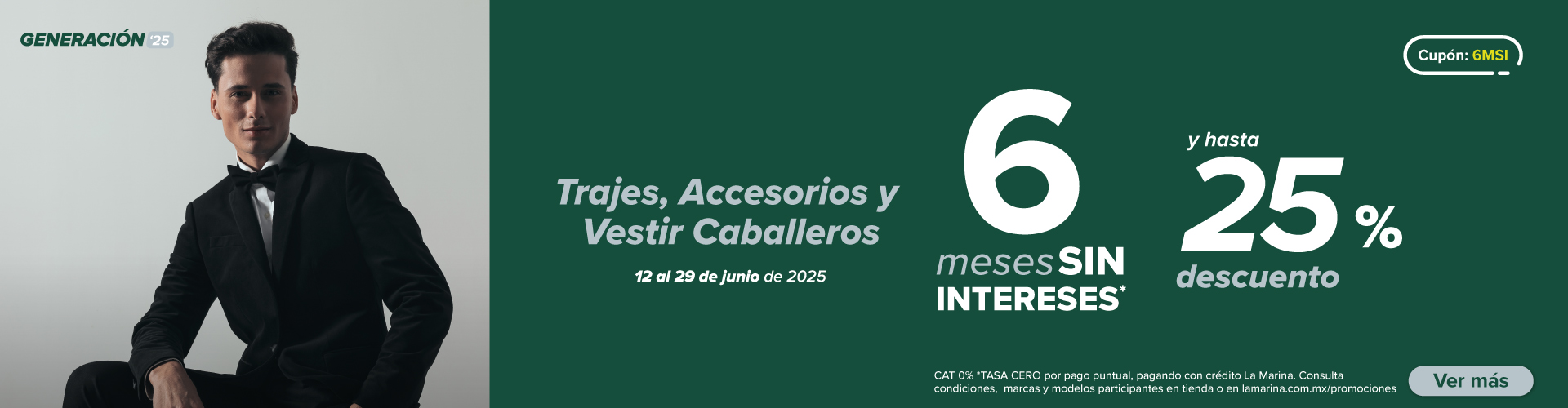 Graduaciones con hasta 6 MSI tasa 0 por pago puntual 
